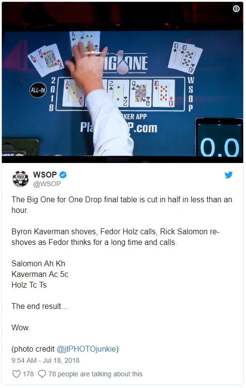 2018 WSOP最难忘的事（二）