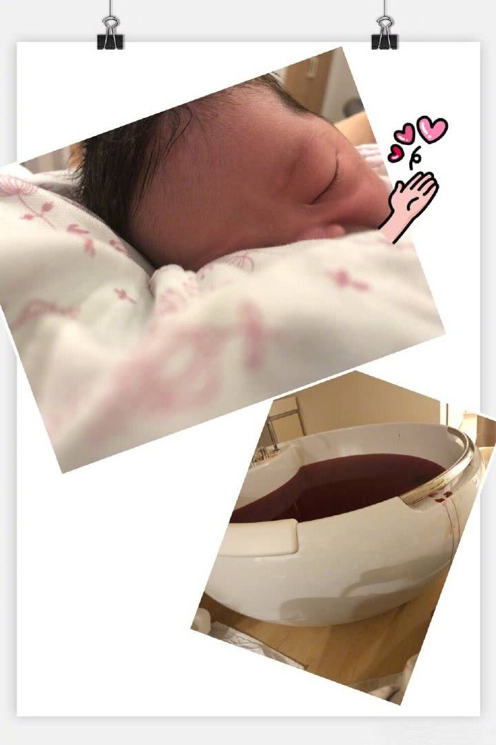 谢依霖喜得千金 在水里生产自夸超猛！