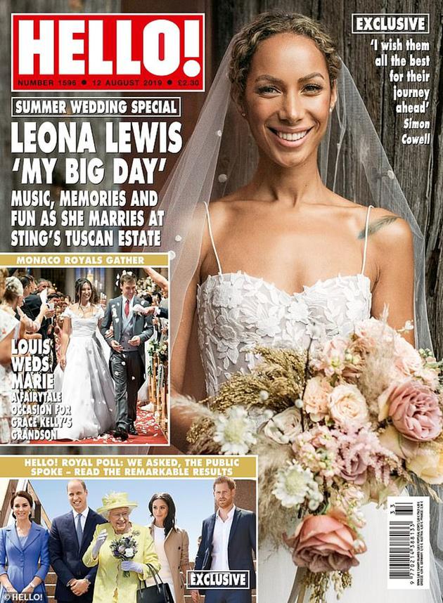 歌手丽安娜·刘易斯婚纱照曝光 上月于意大利低调完婚